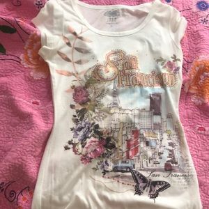 San Francisco bedazzled shirt